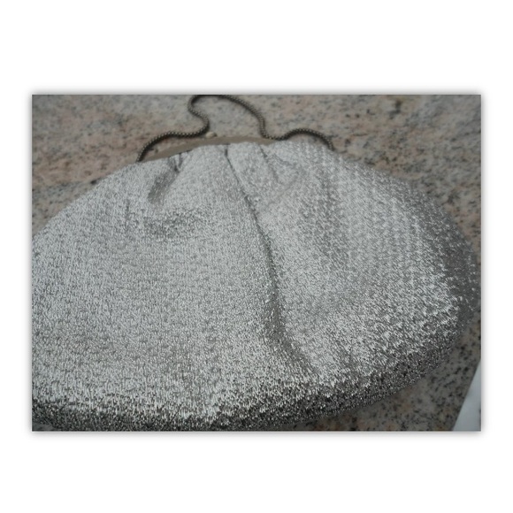 Du Val Silver Evening Hand Chain Bag Clasp Purse Hong Kong Du-Val Retro Vintage - Picture 5 of 8